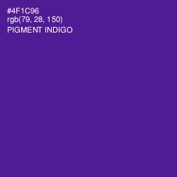 #4F1C96 - Pigment Indigo Color Image